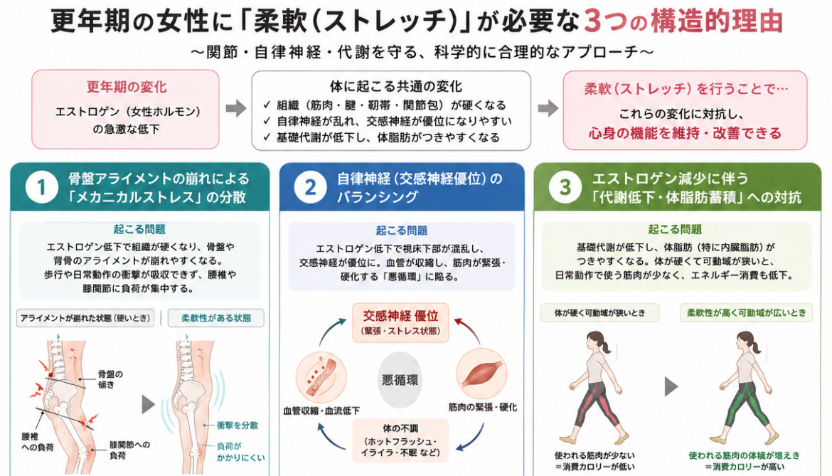 更年期の女性にストレッチが必要な理由
