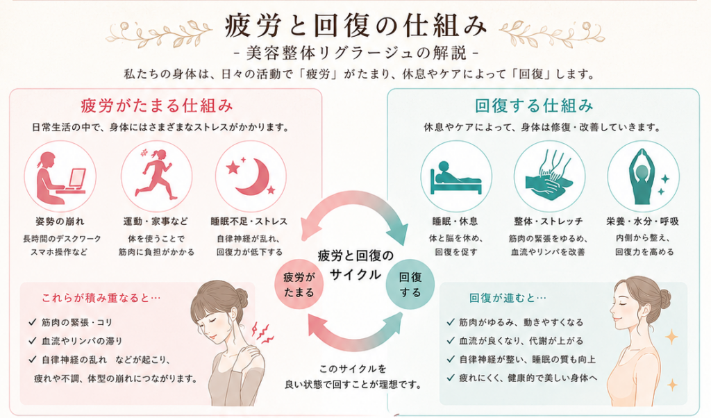 疲労と回復のバランス - 美容整体リグラージュ