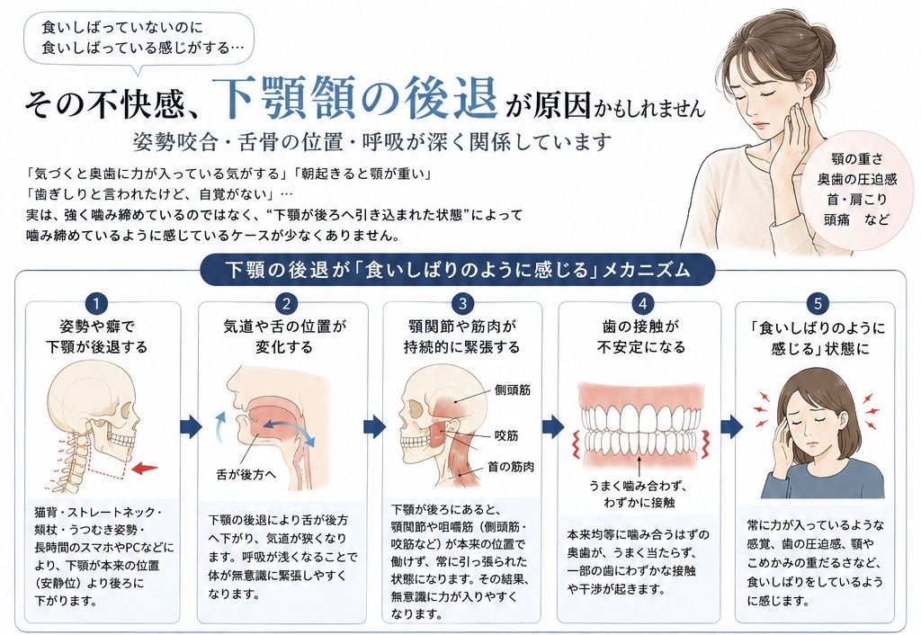 たるみや二重あごの原因とは？食いしばりとの関係 - 美容整体リグラージュ